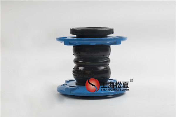 石灰浆液泵用DN65-1.6Mpa球墨法兰EPDM橡胶膨胀节高清实拍图