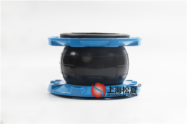 反冲洗泵房用DN150-1.6Mpa球墨法兰NR橡胶膨胀节高清实拍图