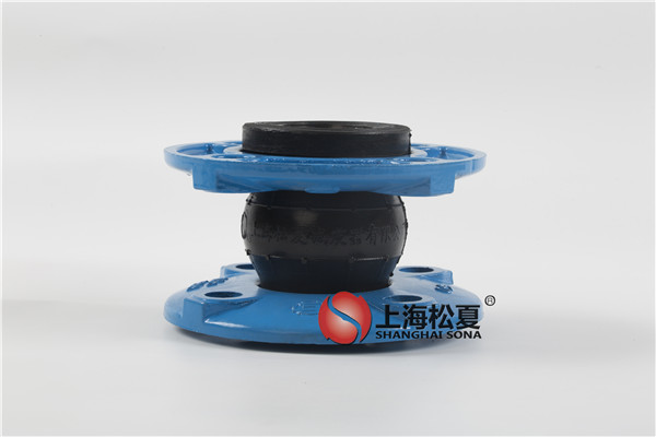 电液集成系统用DN50-1.6Mpa球墨法兰NBR橡胶膨胀节高清实拍图
