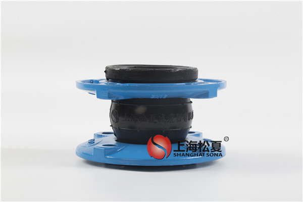 滤液水泵用DN65-1.6Mpa球墨法兰NR橡胶膨胀节高清实拍图